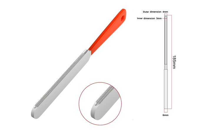 Double-edge Fret File